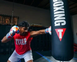 TITLE Boxing Gel World V2T Limited Edition Autism Awareness Bag Gloves -Power Punch GTWBGLE2 3