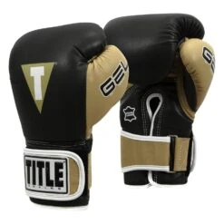 TITLE Boxing Gel World V2T Bag Gloves -Power Punch GTWBGV2T BK OGD 002