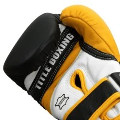 TITLE Boxing Gel World V2T Bag Gloves -Power Punch GTWBGV2T BK YE 05
