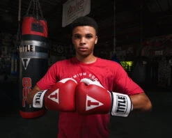 TITLE Boxing Gel World Elastic Training Gloves -Power Punch GTWGERDWH 1