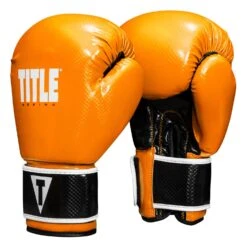 TITLE Boxing Instinct Fitness Bag Gloves -Power Punch IFBG OR BK 02