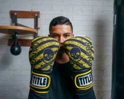 TITLE Boxing Infused Foam Danger Bag Gloves -Power Punch IFSDBGYE 2