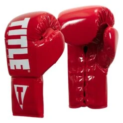 TITLE Boxing Inferno Intensity Lace Training Gloves -Power Punch ITGLI RD WH 002
