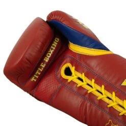 KRONK Boxing Gym Lace-Up Training Gloves -Power Punch KNKSG RD GD 5