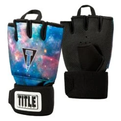 TITLE Boxing Defender Sublimated Glove Wraps -Power Punch KSGW BK GX 2