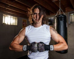 TITLE Boxing Defender Sublimated Glove Wraps -Power Punch KSGWBKGD 2