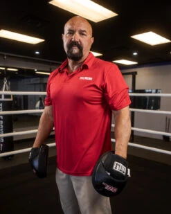 TITLE Boxing Poly Checker Polo -Power Punch KTA28RD