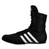 Adidas Box Hog 2 Boxing Shoes 1 Adidas Box Hog 2 Boxing Shoes -Power Punch KZY71 BK WH 1