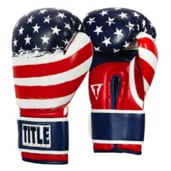TITLE Boxing Liberty Bag Gloves -Power Punch LBTBG RD WH BL 2