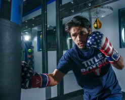 TITLE Boxing Liberty Bag Gloves -Power Punch LBTBGRDWHBL 1