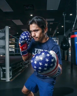 TITLE Boxing Liberty Bag Gloves -Power Punch LBTBGRDWHBL 3