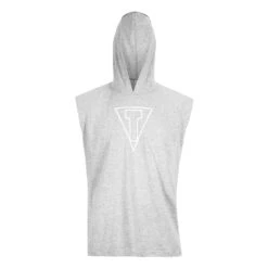 TITLE Boxing Outline Sleeveless Hoodie -Power Punch LTA3 GR 2