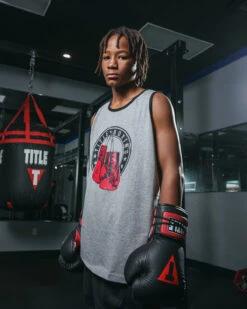 TITLE Boxing Vintage Hanging Gloves Tank -Power Punch LTA7GR 1 bd1eb23c 63d6 418c 82a5 d04f8ddd5864