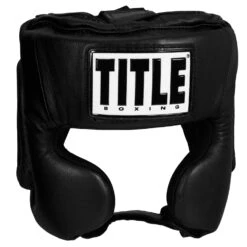 TITLE Boxing USA Boxing Masters Competition Headgear -Power Punch MACHX BK 2