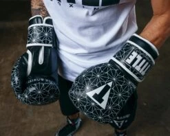 TITLE Boxing Spark Bag Gloves -Power Punch OASPBGWHBK 7