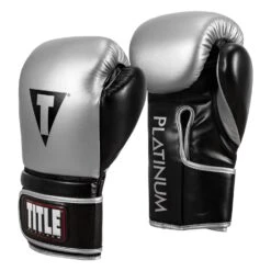 TITLE Platinum Prolific Training Gloves -Power Punch PLTG BK SV 2