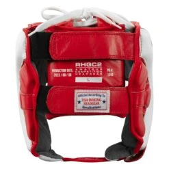 Rival Boxing Amateur Competition Headgear -Power Punch RHGC2 RD WH 4