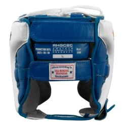 Rival Boxing Amateur Competition Headgear With Cheek Protect -Power Punch RHGC2C BL WH 4