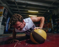 TITLE Boxing Retro Leather Medicine Balls -Power Punch ROSMBBR 2