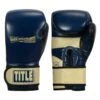 TITLE Boxing Rock Steady Leather Training Gloves -Power Punch RSBVLTTG BL TN 1