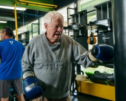 TITLE Boxing Rock Steady Leather Training Gloves 23 TITLE Boxing Rock Steady Leather Training Gloves -Power Punch RSBVLTTGBL 6