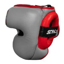SCYntz Leather Headgear -Power Punch SCYHG GR BK 3