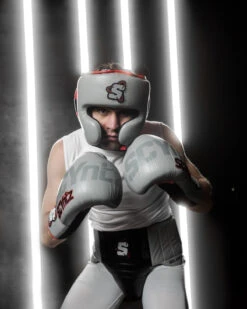 SCYntz Leather Sparring Gloves -Power Punch SCYSGGRBK 1