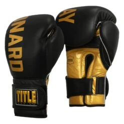 TITLE Boxing Sugar Ray Leonard Leather Bag Gloves -Power Punch SRLBG 3