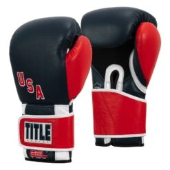 TITLE Boxing Sugar Ray Leonard 1976 Montreal Special Edition Leather Training Gloves -Power Punch SRLOTG 2
