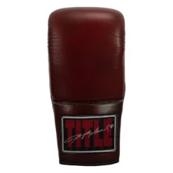 TITLE Boxing Sugar Ray Leonard Throwback Leather Bag Gloves -Power Punch SRLTLBG 3