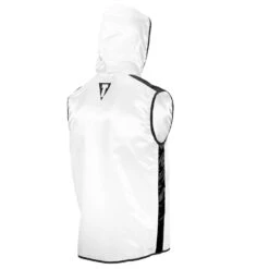 TITLE Boxing Sleeveless Ring Vest -Power Punch SSTV WH BK 2