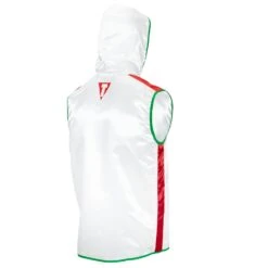 TITLE Boxing Sleeveless Ring Vest -Power Punch SSTV WH RD GN 2