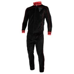 TITLE "Boxing Ain't Easy" Velour Warm Up -Power Punch TB166 BK RD 2