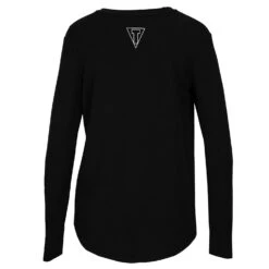 TITLE Boxing DYI Knot So Fast Long Sleeve Top -Power Punch TBCDYI4 BK 2