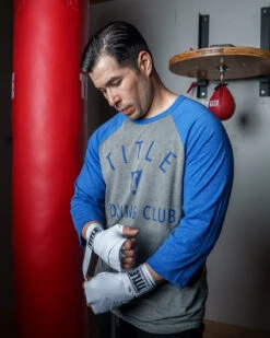 TITLE Boxing Club Classic Baseball Tee -Power Punch TBCT198BL 1