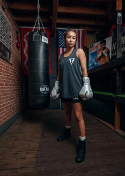 TITLE Boxing Z Supply Pocket Racer Tank -Power Punch TBCWZS1BK 1