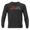 TITLE Boxing Split Label Performance Long Sleeve Tee -Power Punch TBLS9 BK 1