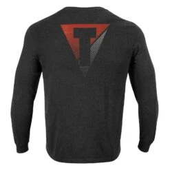 TITLE Boxing Split Label Performance Long Sleeve Tee -Power Punch TBLS9 BK 2