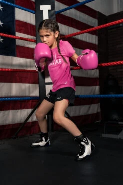 TITLE Boxing Speed-Flex Encore Mid-Top Shoes -Power Punch TBS1BK WH