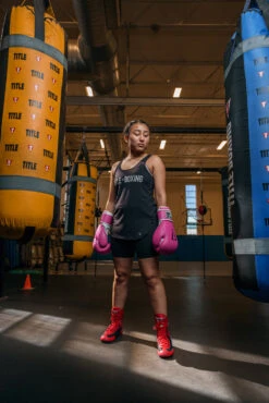 TITLE Boxing Speed-Flex Encore Mid-Top Shoes -Power Punch TBS1 2