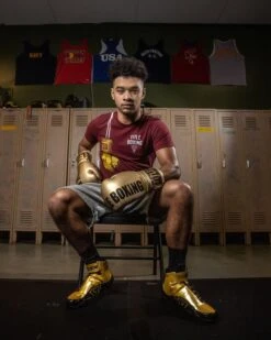 TITLE Boxing Ring Mamba Shoes -Power Punch TBS20 GD BK