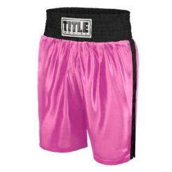 TITLE Boxing Edge Boxing Trunks 36 TITLE Boxing Edge Boxing Trunks -Power Punch TBTC BK PK 1