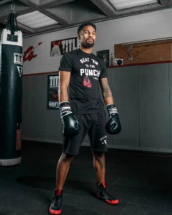 TITLE Boxing Beat Em To The Punch Tee -Power Punch TBTS204BK 1