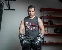 TITLE Boxing Jab Cross Muscle Tee 10 TITLE Boxing Jab Cross Muscle Tee -Power Punch TBTS212DGR 2