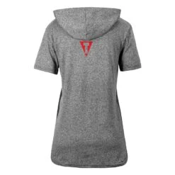 TITLE Boxing Women's Vintage Short Sleeve Hooded Tee -Power Punch TBWTS213 GR 2