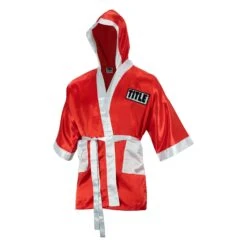 TITLE Boxing Fingertip Robe -Power Punch TSRF2 RD WH 2