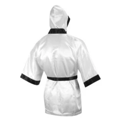 TITLE Boxing Fingertip Robe -Power Punch TSRF2 WH BK 3