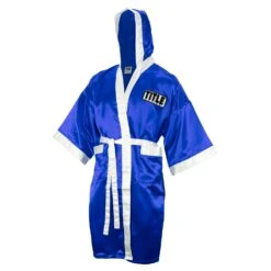 TITLE Boxing Full Length Robe -Power Punch TSRFL RY WH 2