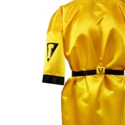 TITLE Boxing Pro Full Length Boxing Robe -Power Punch TSRFL2 GD BK 05