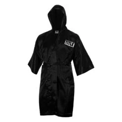 TITLE Boxing Pro Full Length Robe 3.0 -Power Punch TSRFL3 BK 2